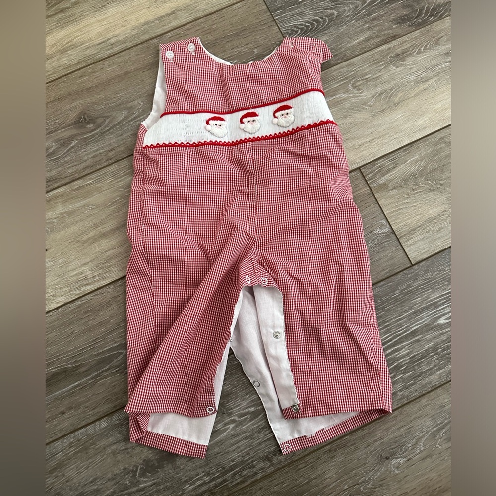 Smocked santa longall